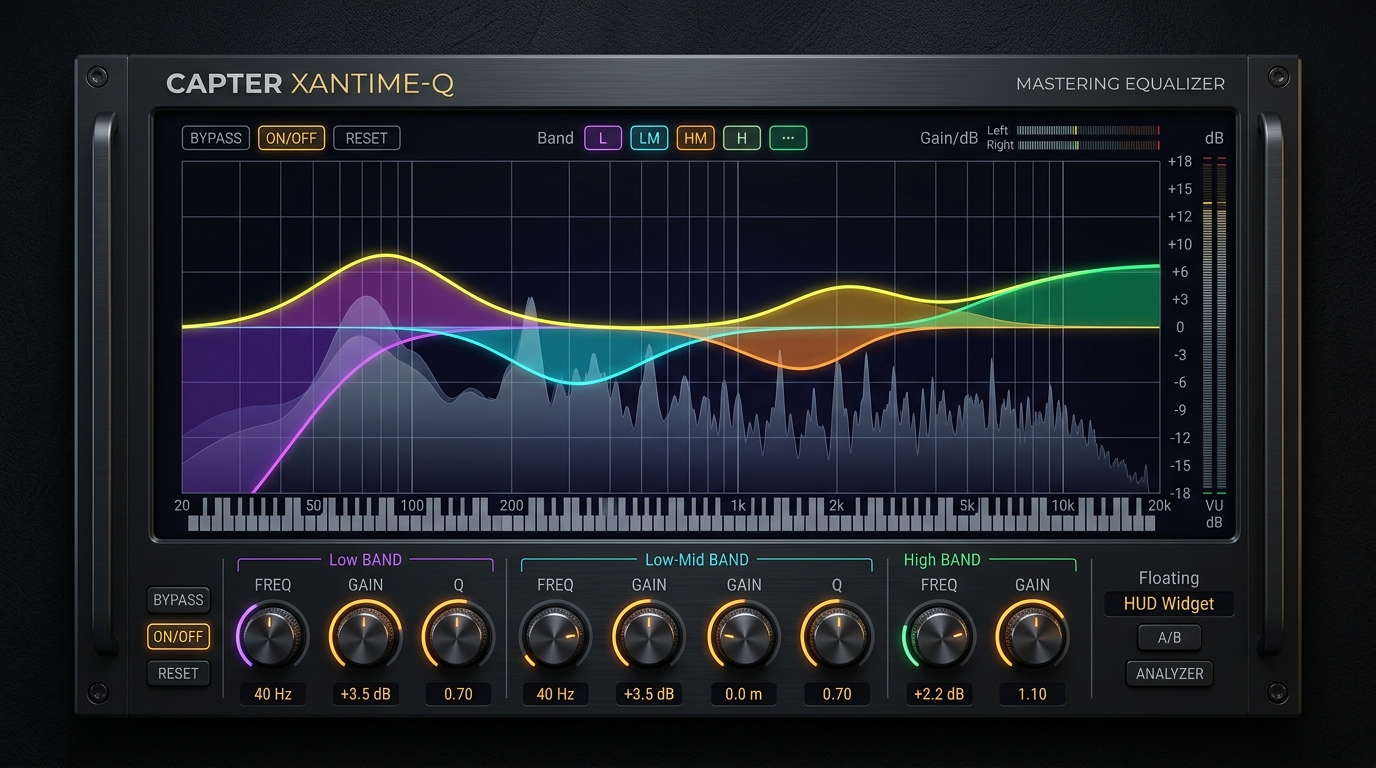Capter XanTimeQ 64-Bit Native VST Equalizer Hardware Interface